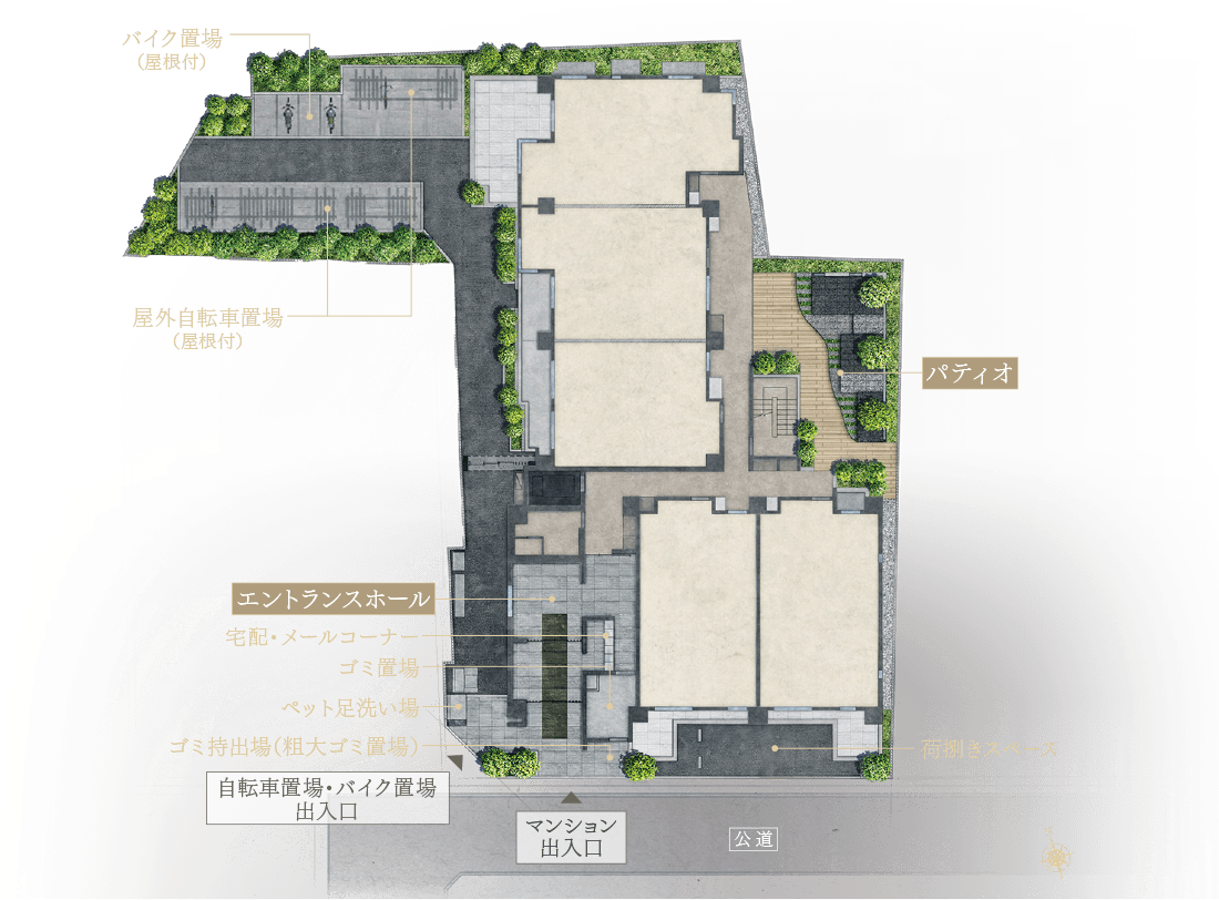 敷地配置図イメージイラスト