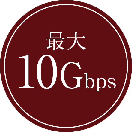 最大10Gbps