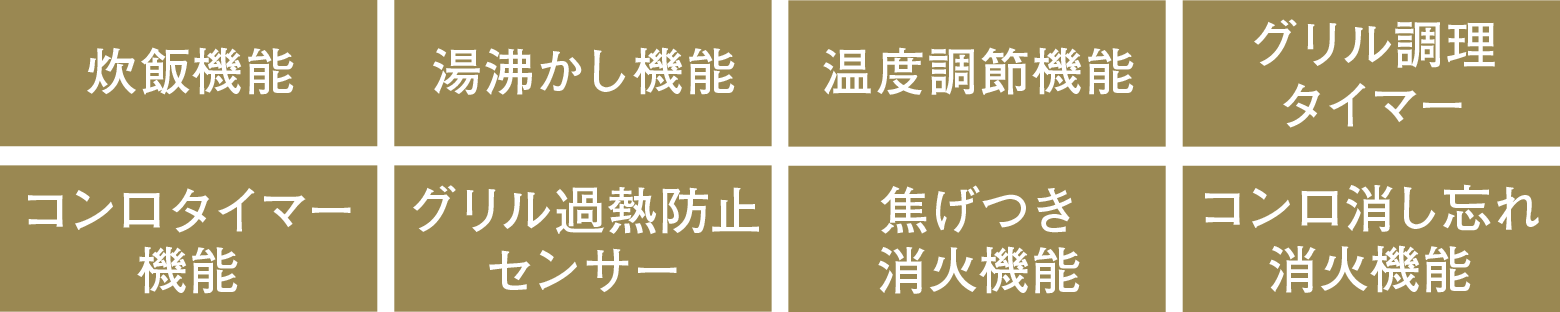 3口ガラストップコンロ